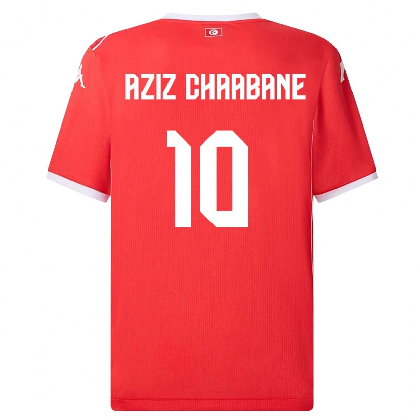 Danxen Kid Tunisia Mohamed Aziz Chaabane #10 Red White Home Jersey 26-28 T-Shirt