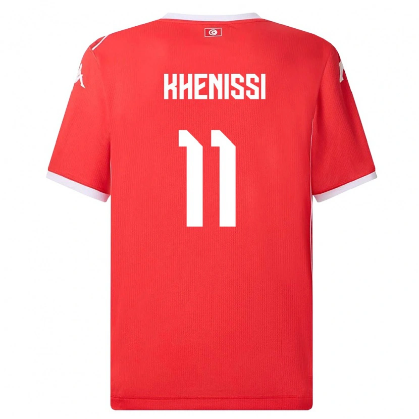 Danxen Kid Tunisia Taha Yassine Khenissi #11 Red White Home Jersey 26-28 T-Shirt