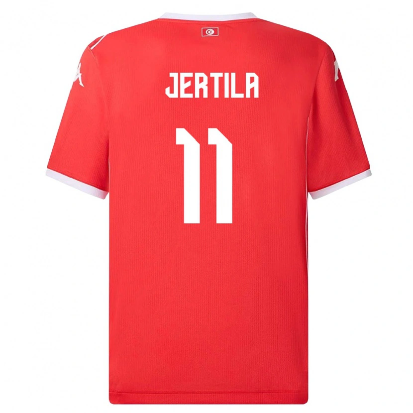Danxen Kid Tunisia Hedi Jertila #11 Red White Home Jersey 26-28 T-Shirt
