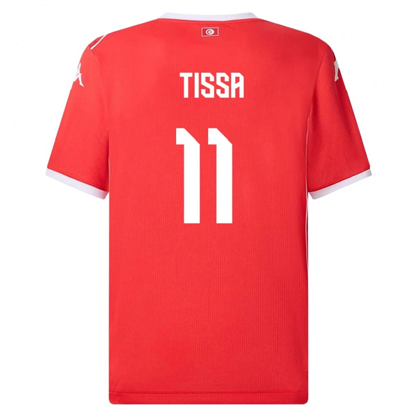 Danxen Kid Tunisia Wassim Tissa #11 Red White Home Jersey 26-28 T-Shirt