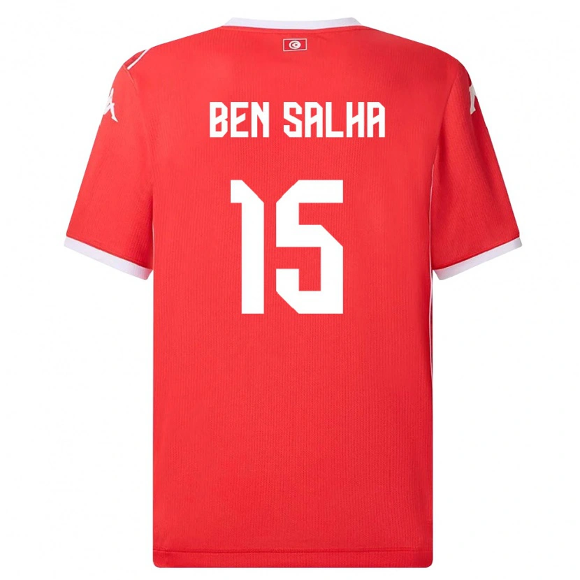 Danxen Kid Tunisia Yakine Ben Salha #15 Red White Home Jersey 26-28 T-Shirt