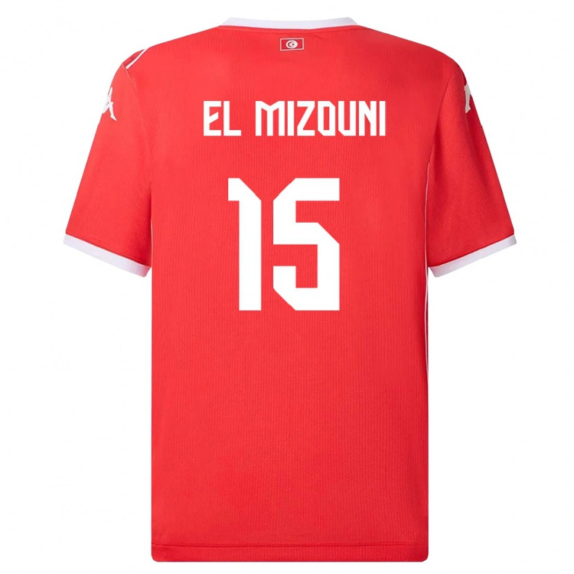 Danxen Kid Tunisia Idris El Mizouni #15 Red White Home Jersey 26-28 T-Shirt