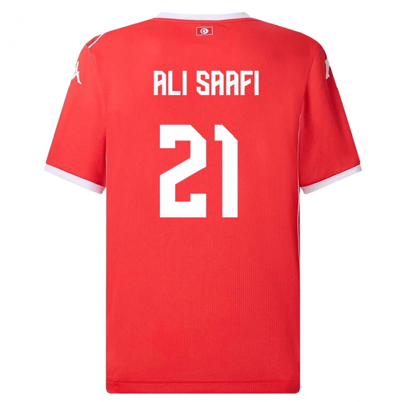 Danxen Kid Tunisia Mohamed Ali Saafi #21 Red White Home Jersey 26-28 T-Shirt