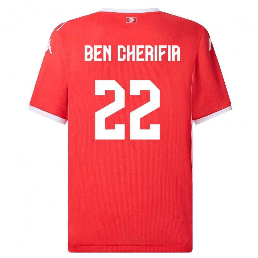 Danxen Kid Tunisia Moez Ben Cherifia #22 Red White Home Jersey 26-28 T-Shirt