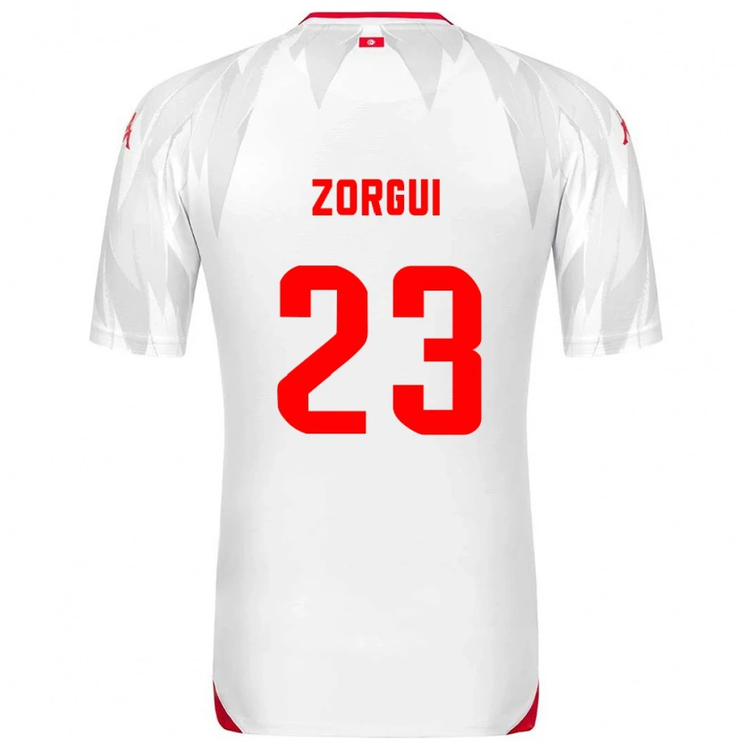 Danxen Kid Tunisia Sofyane Zorgui #23 White Red Home Jersey 26-28 T-Shirt