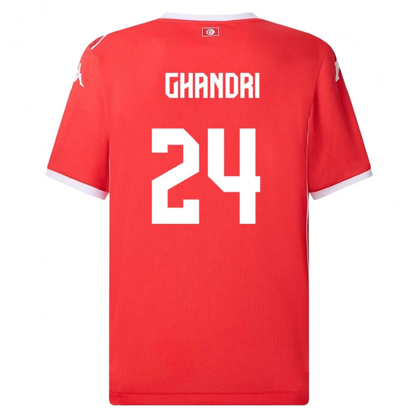 Danxen Kid Tunisia Nader Ghandri #24 Red White Home Jersey 26-28 T-Shirt