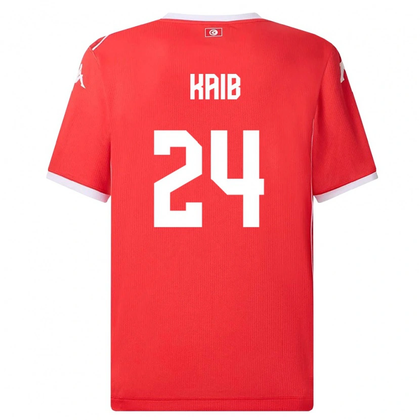 Danxen Kid Tunisia Rami Kaib #24 Red White Home Jersey 26-28 T-Shirt