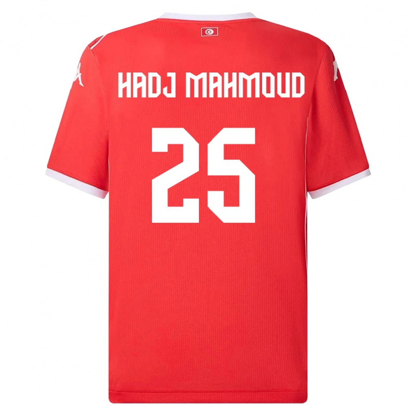 Danxen Kid Tunisia Mohamed Belhadj Mahmoud #25 Red White Home Jersey 26-28 T-Shirt