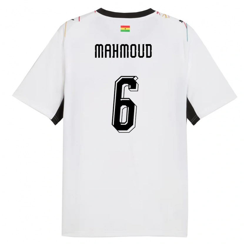 Danxen Kid Ghana Mohaison Mahmoud #6 White Black Yellow Home Jersey 26-28 T-Shirt