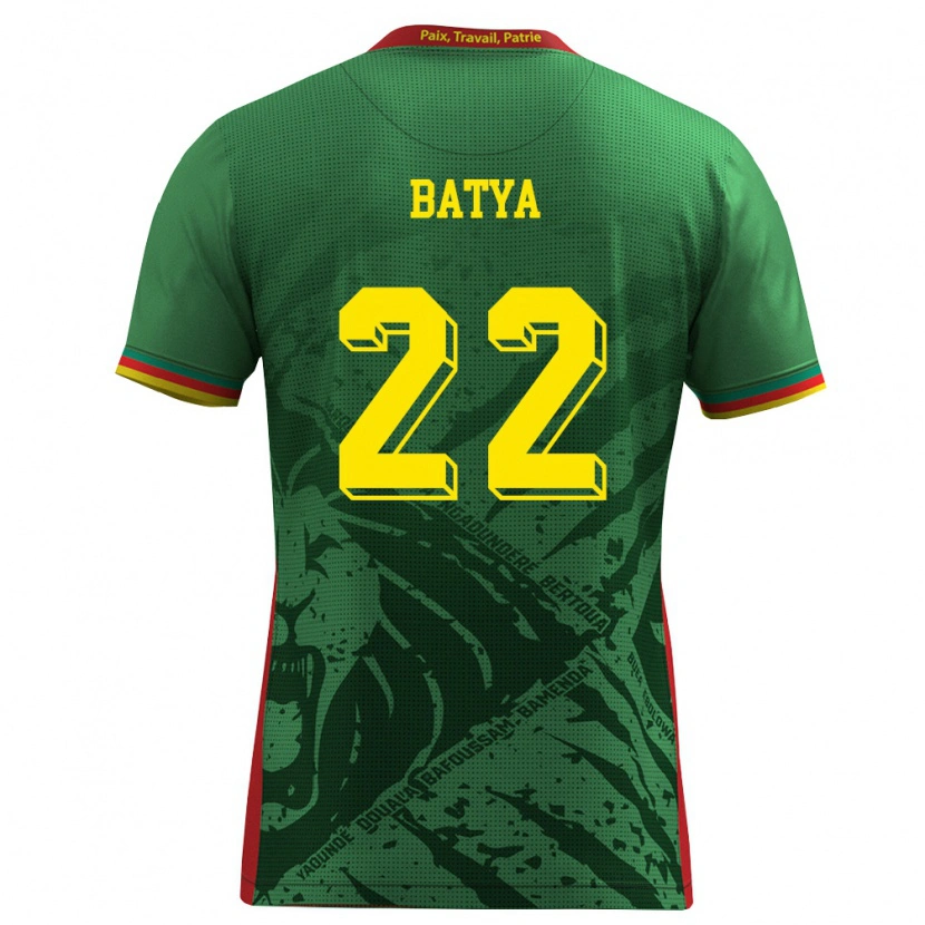 Danxen Kid Cameroon Michaela Batya #22 Green Yellow Red Home Jersey 26-28 T-Shirt