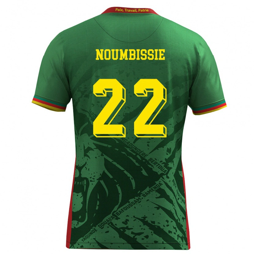 Danxen Kid Cameroon Stéphane Noumbissie #22 Green Yellow Red Home Jersey 26-28 T-Shirt