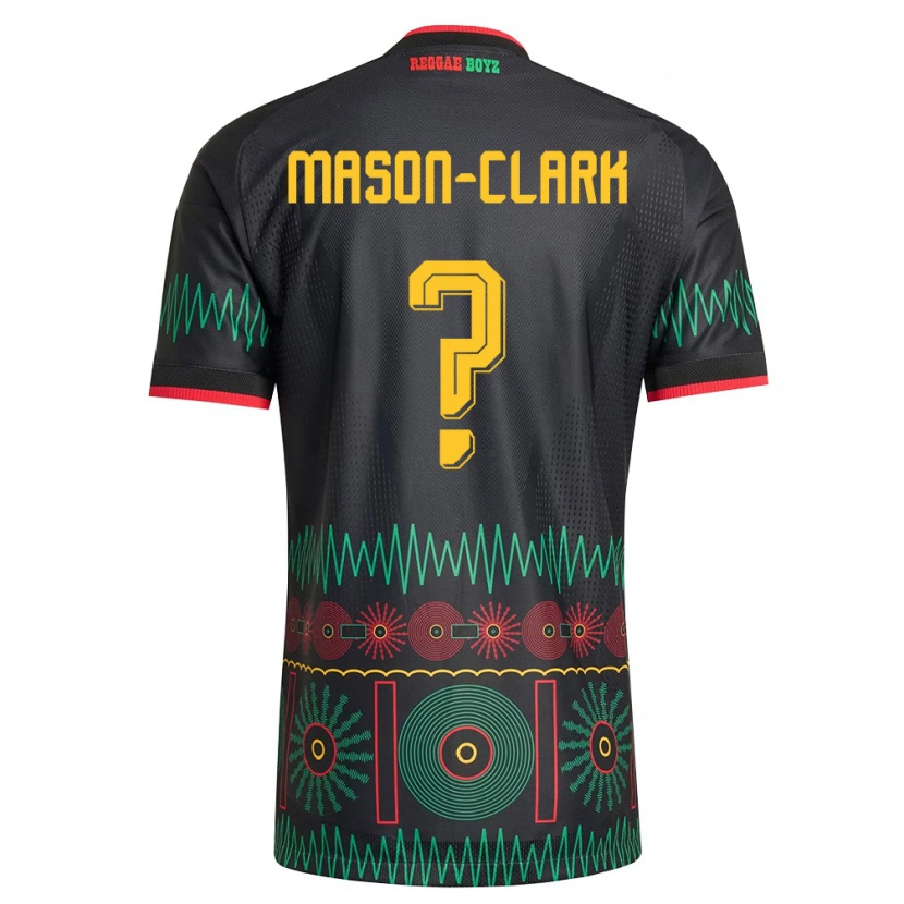 Danxen Kid Jamaica Ephron Mason-Clark #0 Black Red Yellow Away Jersey 26-28 T-Shirt