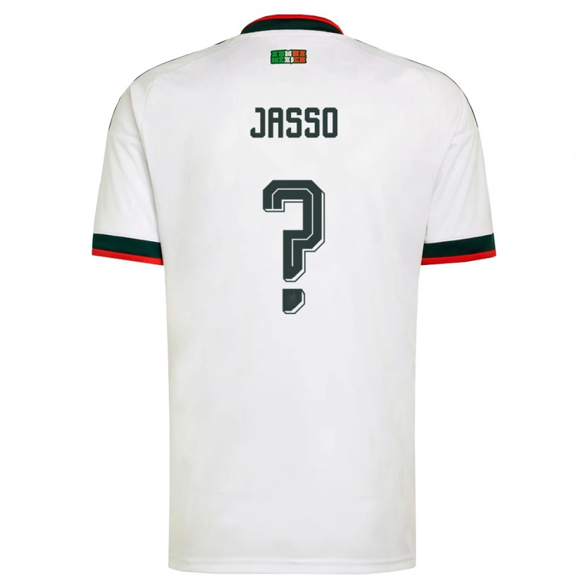 Danxen Kid Mexico Emilio Jasso #0 White Burgundy Green Away Jersey 26-28 T-Shirt