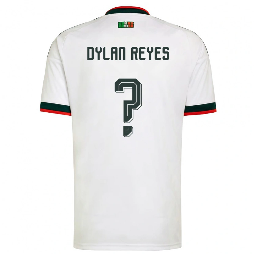 Danxen Kid Mexico Dylan Reyes #0 White Burgundy Green Away Jersey 26-28 T-Shirt