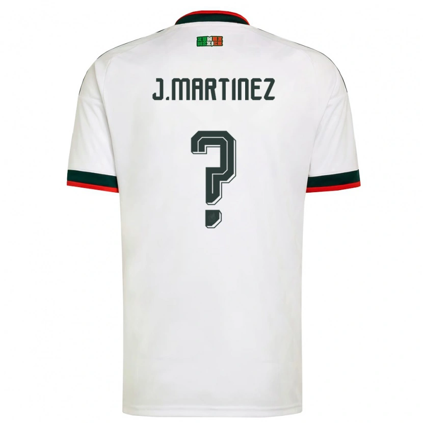 Danxen Kid Mexico Mono Martínez #0 White Burgundy Green Away Jersey 26-28 T-Shirt