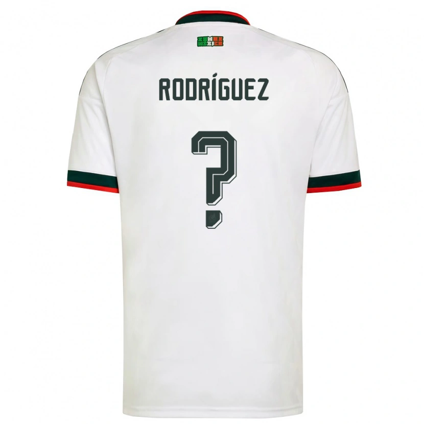 Danxen Kid Mexico Carlos Rodríguez #0 White Burgundy Green Away Jersey 26-28 T-Shirt