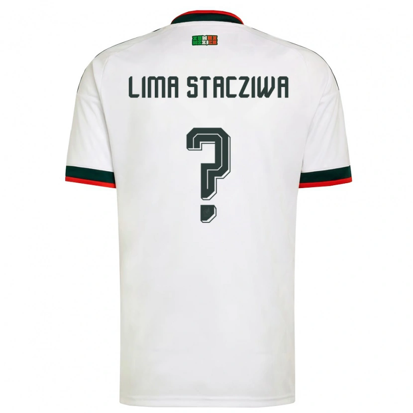 Danxen Kid Mexico Neo Lima Stacziwa #0 White Burgundy Green Away Jersey 26-28 T-Shirt