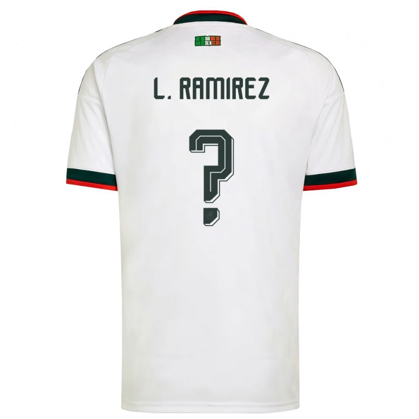 Danxen Kid Mexico Leonardo Ramirez #0 White Burgundy Green Away Jersey 26-28 T-Shirt