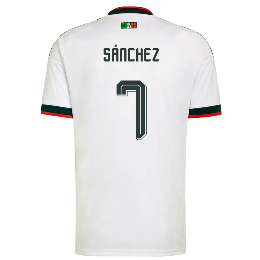 Danxen Kid Mexico Maria Sanchez #7 White Burgundy Green Away Jersey 26-28 T-Shirt