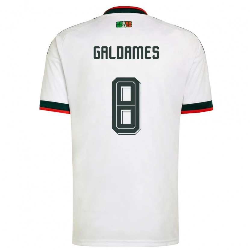 Danxen Kid Mexico Benjamin Galdames #8 White Burgundy Green Away Jersey 26-28 T-Shirt