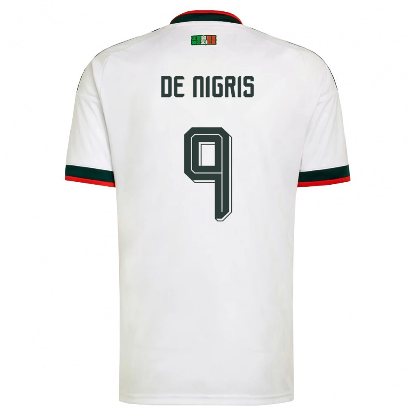 Danxen Kid Mexico Aldo De Nigris #9 White Burgundy Green Away Jersey 26-28 T-Shirt