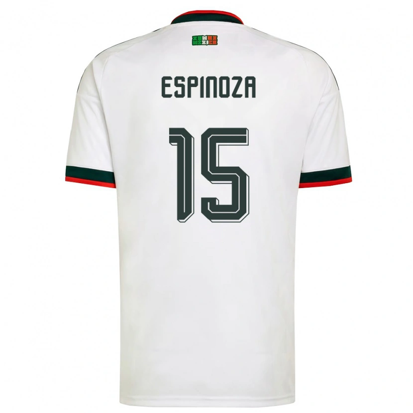 Danxen Kid Mexico Greta Espinoza #15 White Burgundy Green Away Jersey 26-28 T-Shirt