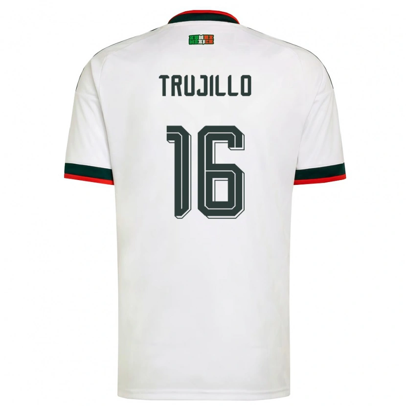 Danxen Kid Mexico Luis Trujillo #16 White Burgundy Green Away Jersey 26-28 T-Shirt