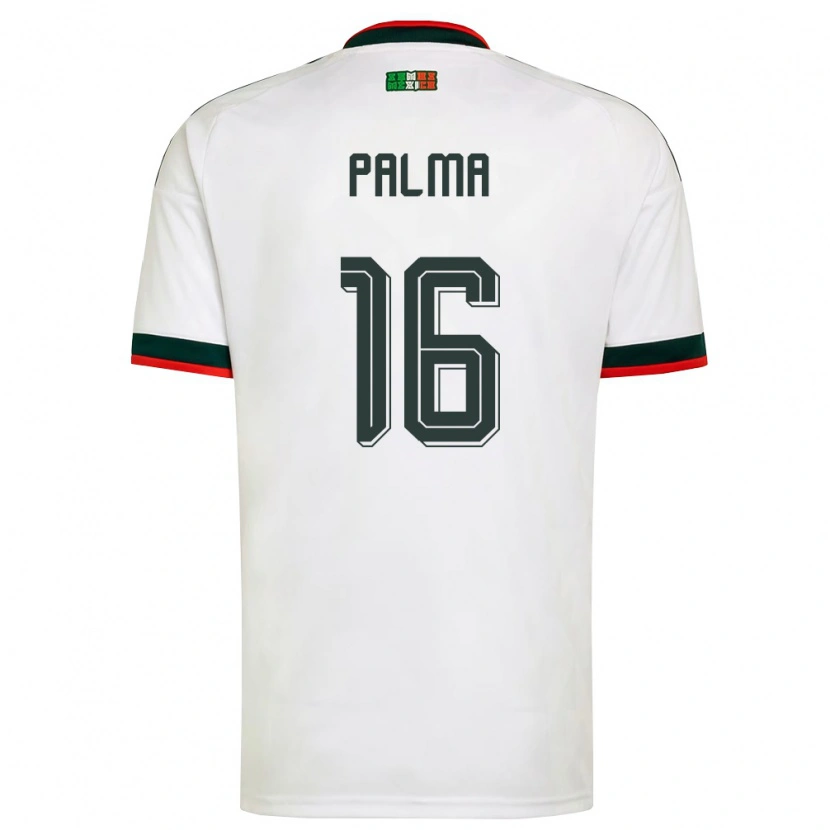 Danxen Kid Mexico Rafael Palma #16 White Burgundy Green Away Jersey 26-28 T-Shirt