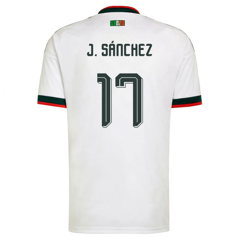 Danxen Kid Mexico Jorge Sánchez #17 White Burgundy Green Away Jersey 26-28 T-Shirt