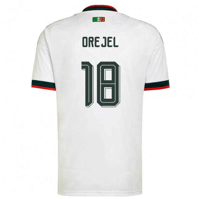 Danxen Kid Mexico Jocelyn Orejel #18 White Burgundy Green Away Jersey 26-28 T-Shirt