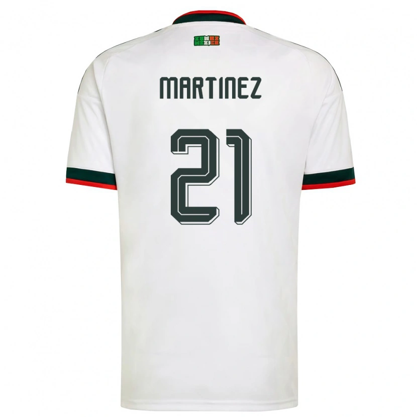 Danxen Kid Mexico Saeed Martinez #21 White Burgundy Green Away Jersey 26-28 T-Shirt
