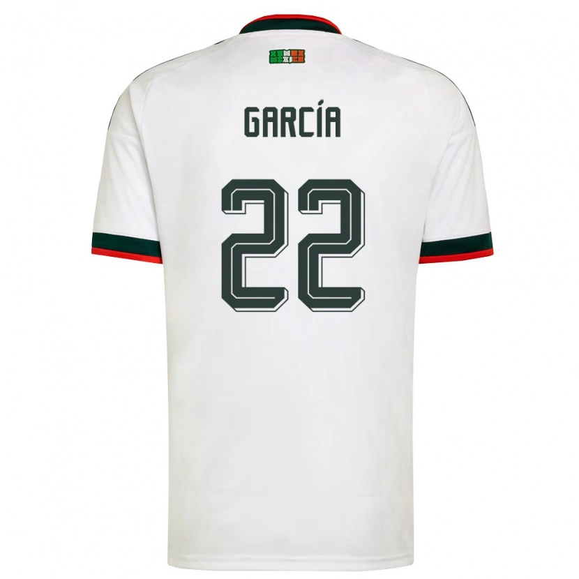 Danxen Kid Mexico Diana Garcia #22 White Burgundy Green Away Jersey 26-28 T-Shirt