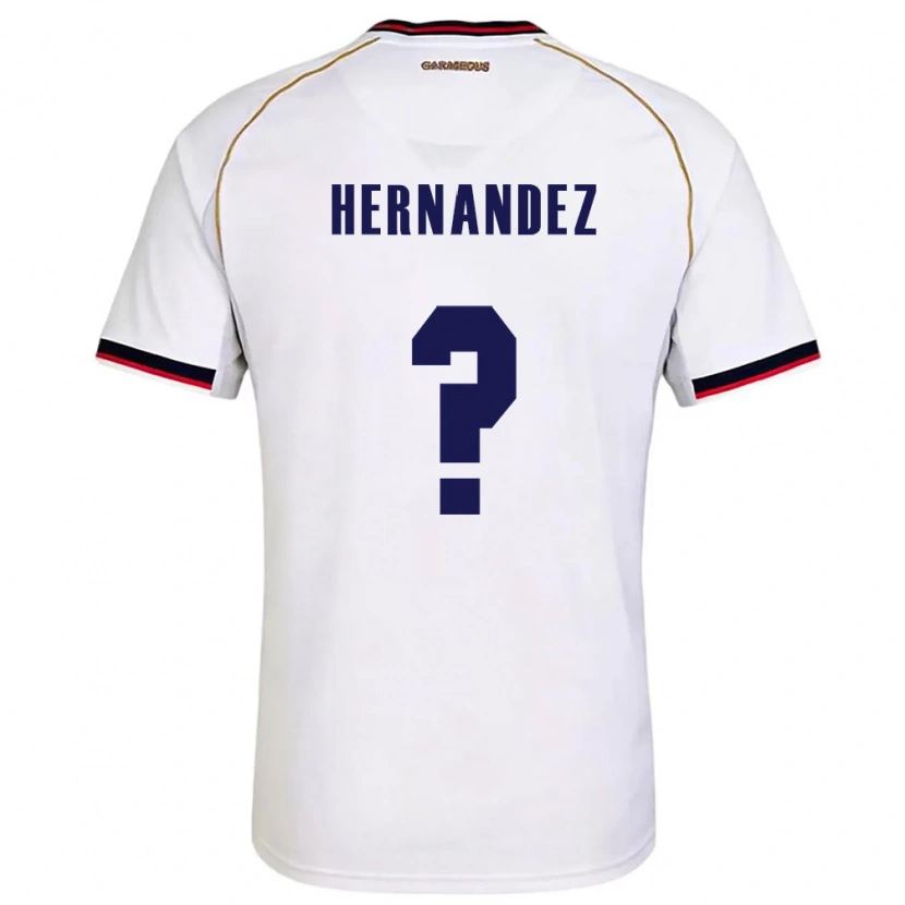 Danxen Kid Panama Carlos Hernández #0 White Red Away Jersey 26-28 T-Shirt