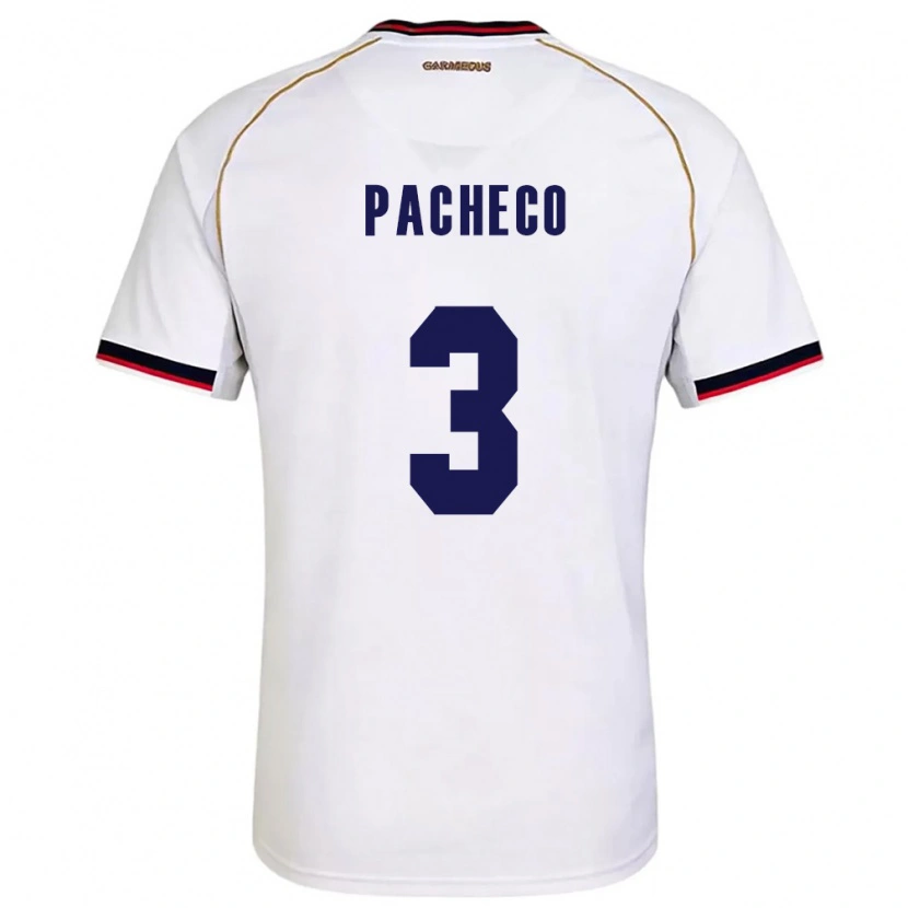 Danxen Kid Panama Joseph Pacheco #3 White Red Away Jersey 26-28 T-Shirt