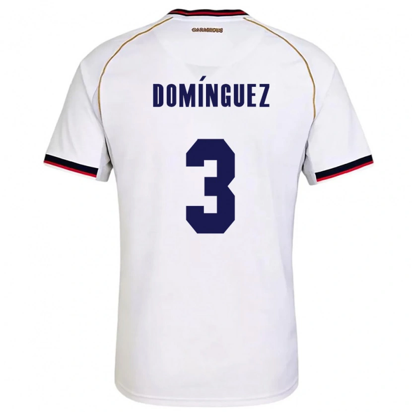 Danxen Kid Panama Stephen Domínguez #3 White Red Away Jersey 26-28 T-Shirt