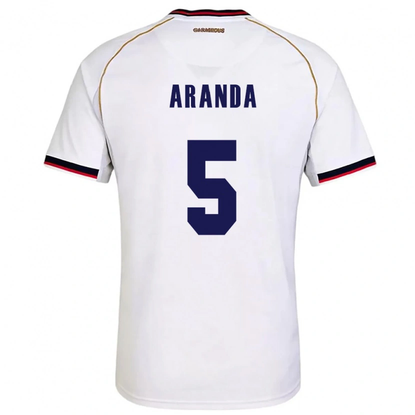 Danxen Kid Panama Pablo Aranda #5 White Red Away Jersey 26-28 T-Shirt