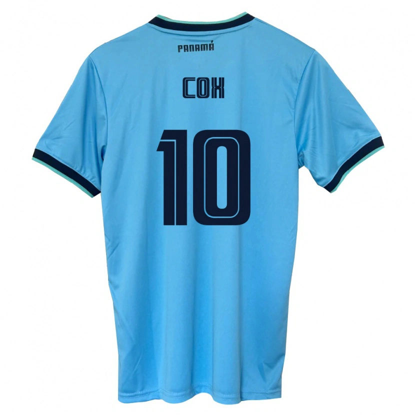 Danxen Kid Panama Marta Cox #10 Sky Blue Black Away Jersey 26-28 T-Shirt