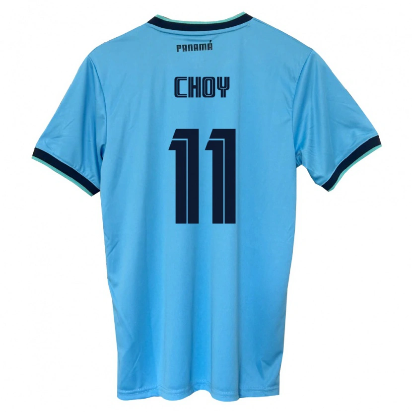 Danxen Kid Panama Joseph Choy #11 Sky Blue Black Away Jersey 26-28 T-Shirt