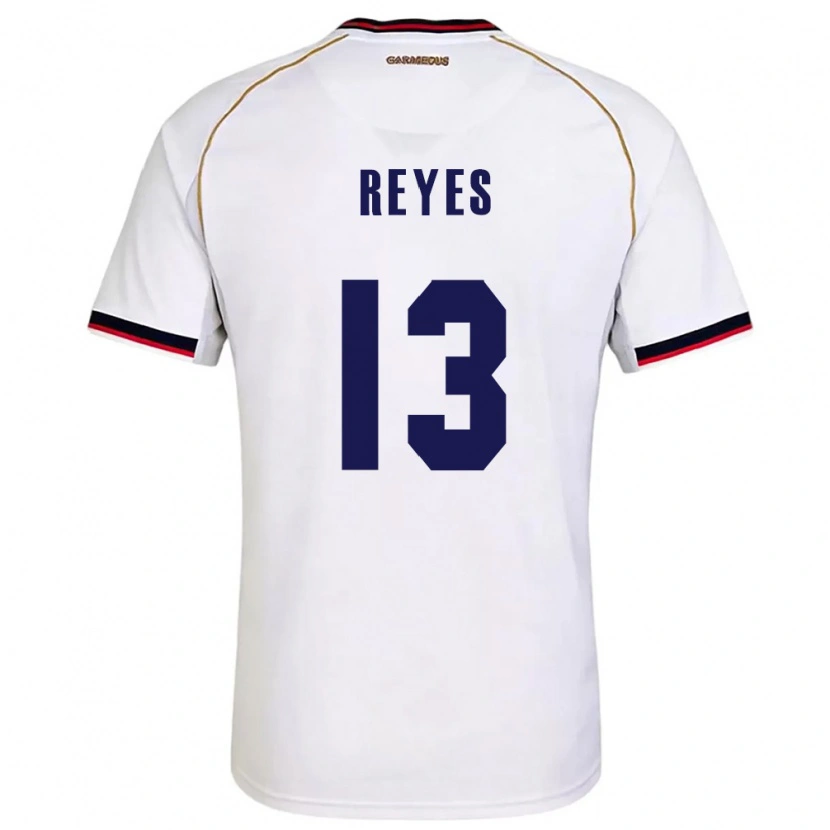 Danxen Kid Panama Renso Reyes #13 White Red Away Jersey 26-28 T-Shirt