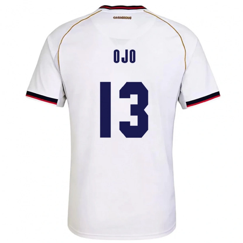 Danxen Kid Panama Anderson Ojo #13 White Red Away Jersey 26-28 T-Shirt