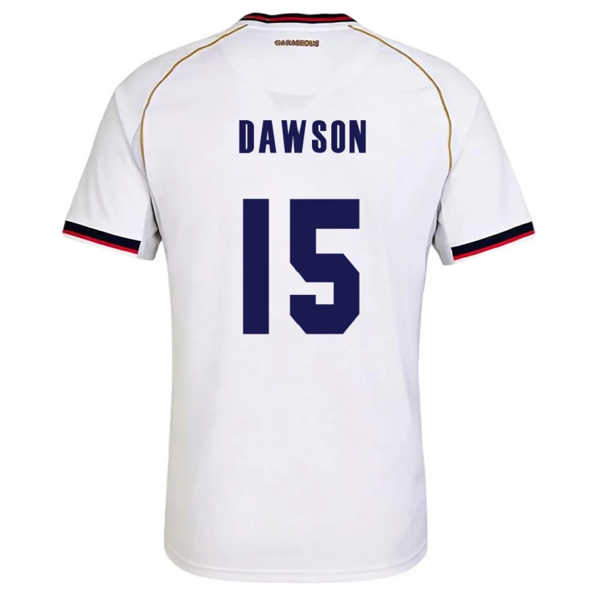 Danxen Kid Panama Didier Dawson #15 White Red Away Jersey 26-28 T-Shirt