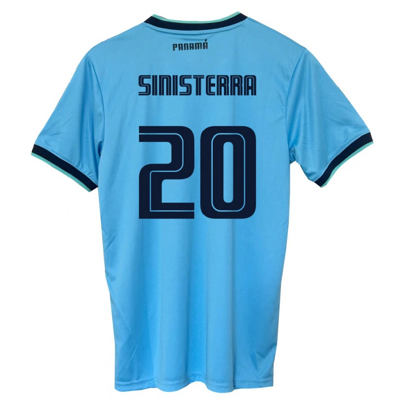 Danxen Kid Panama Carlos Sinisterra #20 Sky Blue Black Away Jersey 26-28 T-Shirt