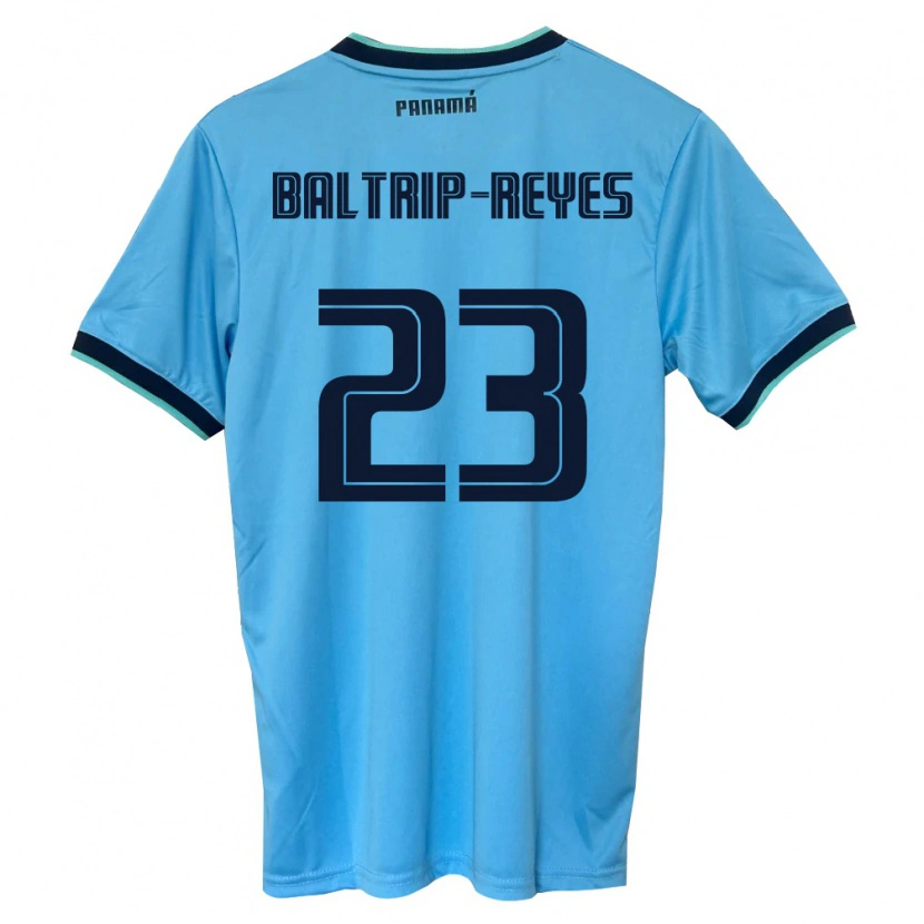 Danxen Kid Panama Carina Baltrip-Reyes #23 Sky Blue Black Away Jersey 26-28 T-Shirt