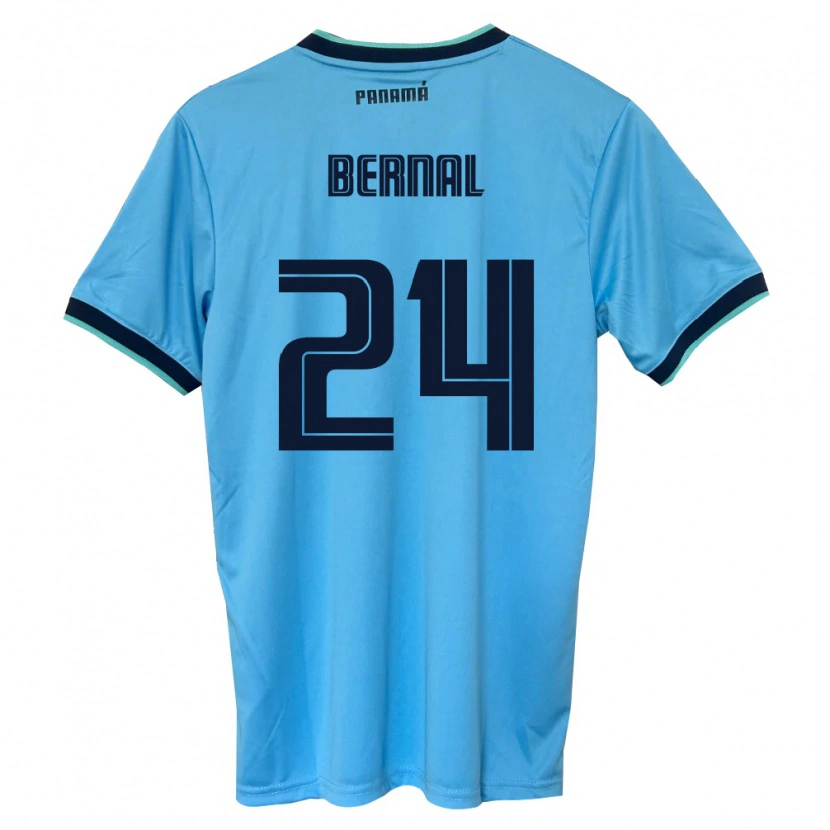 Danxen Kid Panama Kevin Bernal #24 Sky Blue Black Away Jersey 26-28 T-Shirt