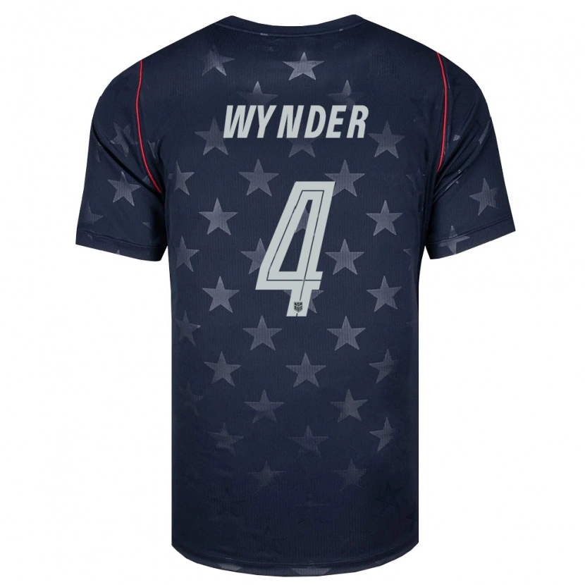 Danxen Kid United States Joshua Wynder #4 Black White Red Away Jersey 26-28 T-Shirt