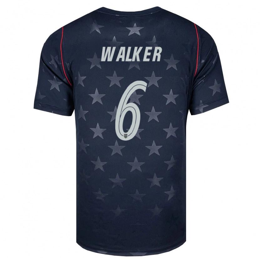 Danxen Kid United States Landry Walker #6 Black White Red Away Jersey 26-28 T-Shirt