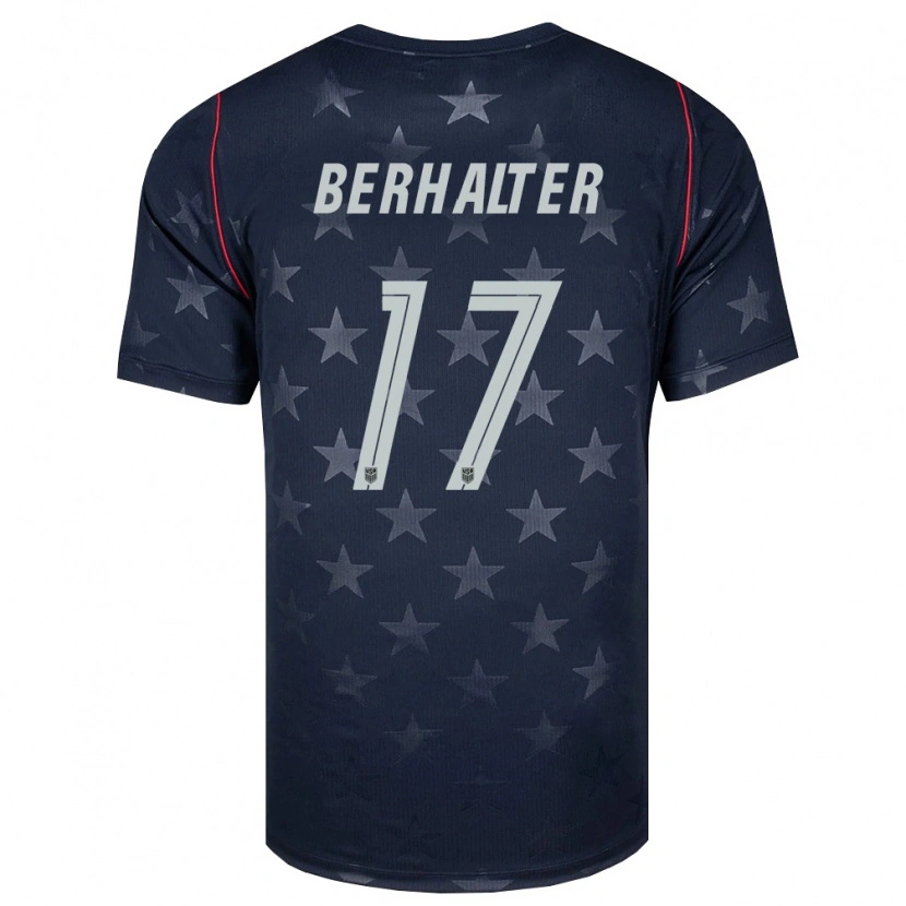 Danxen Kid United States Sebastian Berhalter #17 Black White Red Away Jersey 26-28 T-Shirt