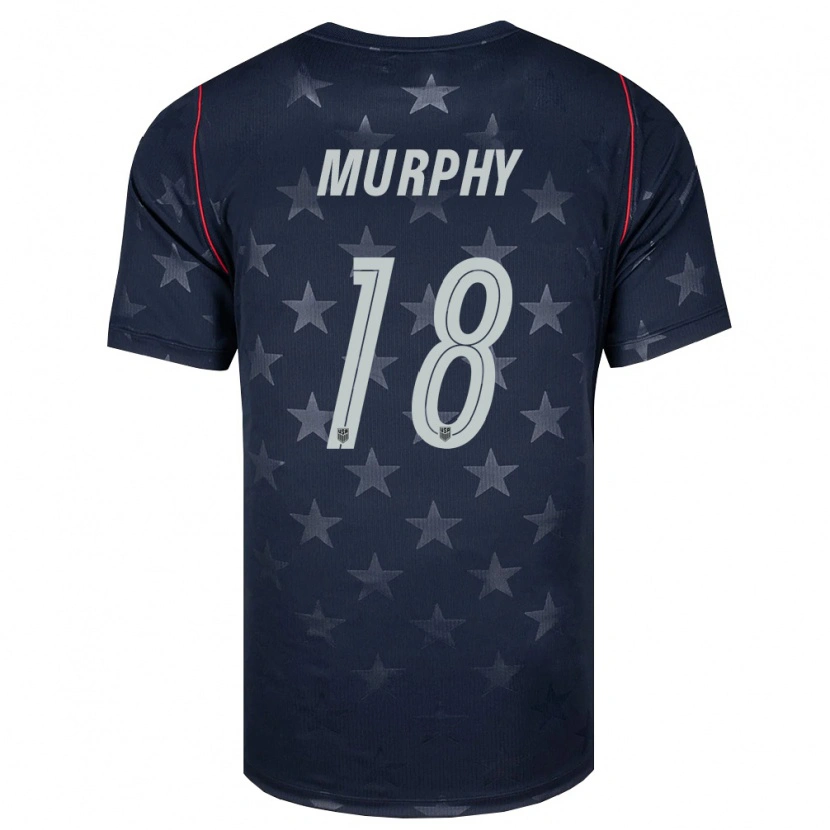 Danxen Kid United States Casey Murphy #18 Black White Red Away Jersey 26-28 T-Shirt