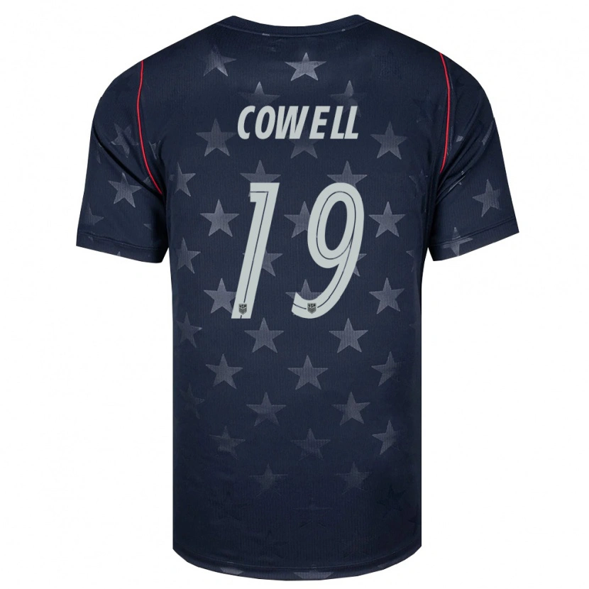 Danxen Kid United States Cade Cowell #19 Black White Red Away Jersey 26-28 T-Shirt