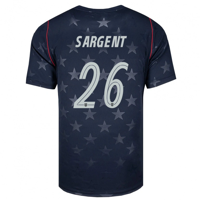 Danxen Kid United States Josh Sargent #26 Black White Red Away Jersey 26-28 T-Shirt